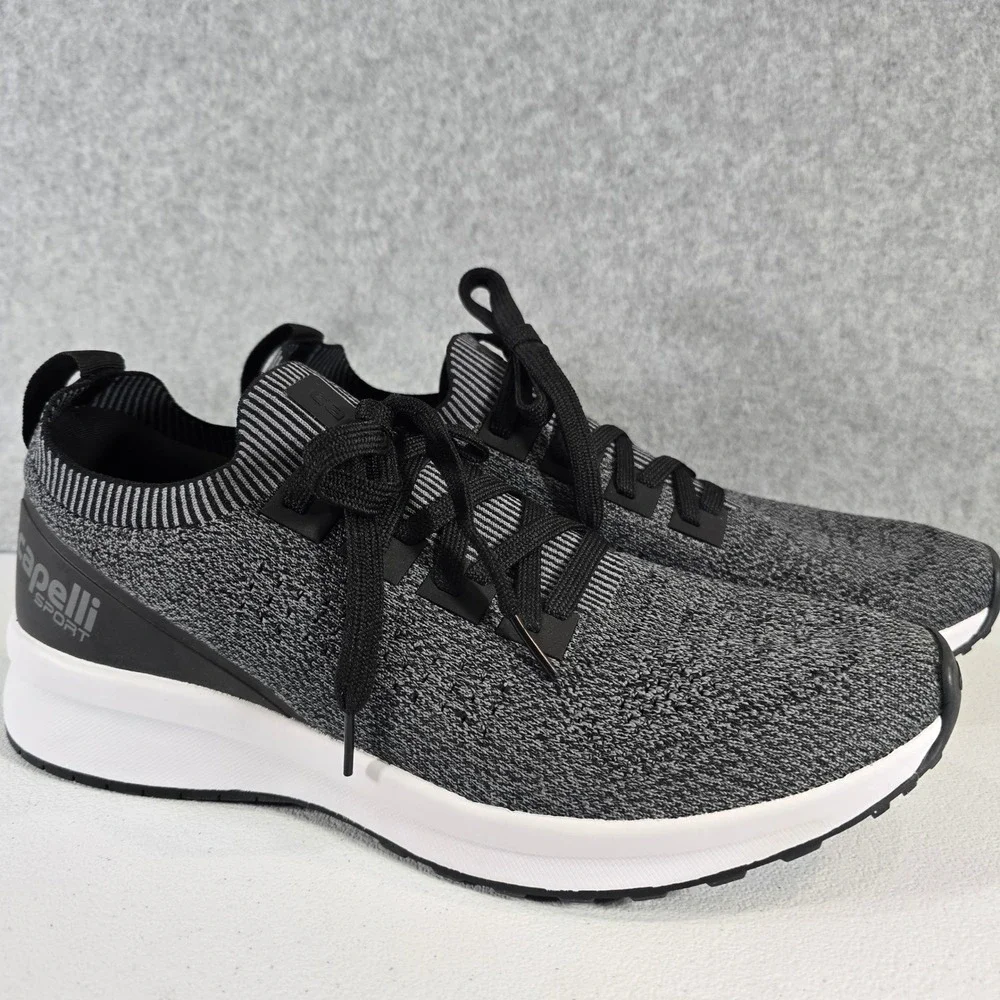 Capelli Sport Mens 11 Womens 12.5 Knit Running Training Sneakers Black Grey